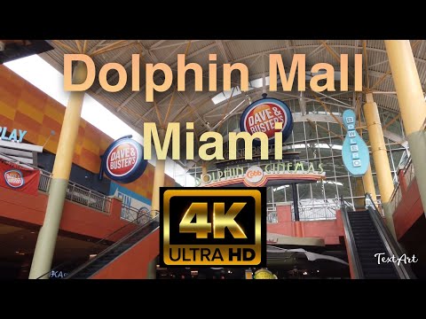 [4K] Dolphin Mall - Miami - Passeio a pé - novembro de 2021