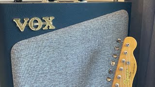 Video thumbnail for Vox AV15 valve analog amp sound demo. Amazing amp! Squier Classic Custom Telecaster used by The Novice Noise Maker