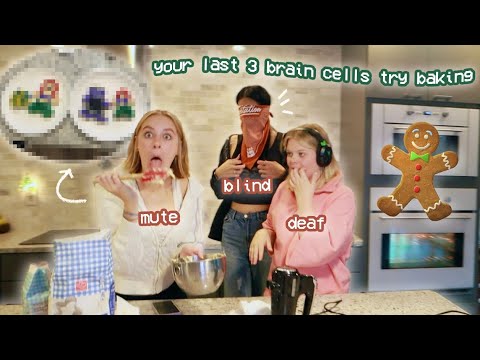 BLIND, DEAF, & MUTE BAKING CHALLENGE (holiday edition)