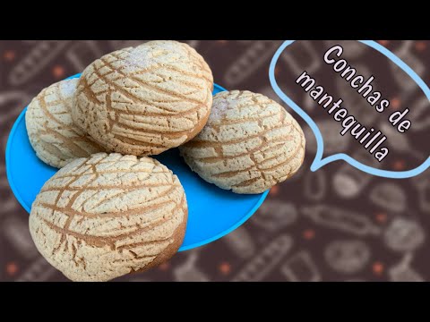 Conchas grandes de mantequilla receta y procedimiento artesanal