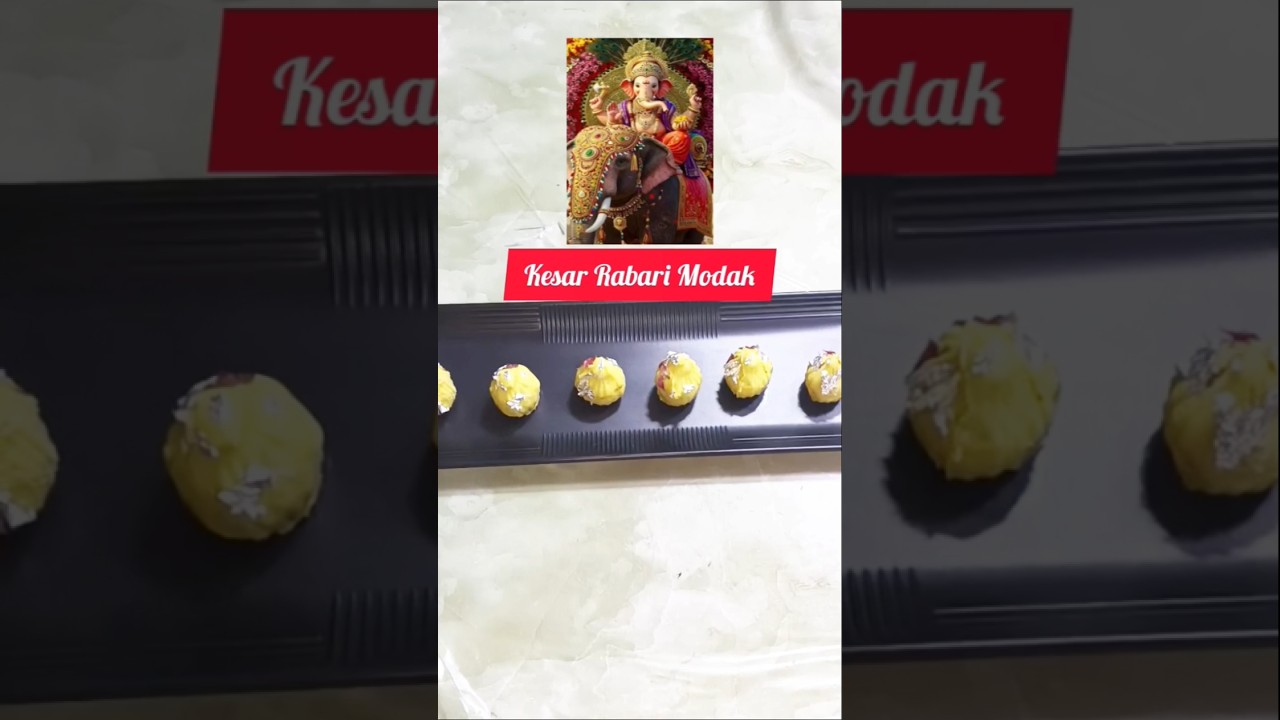 गणेश चतुर्थी बस आने  ही  वाली है|Kesar Rabdi Modak#trending #recipe #food #reels #foodie .…....