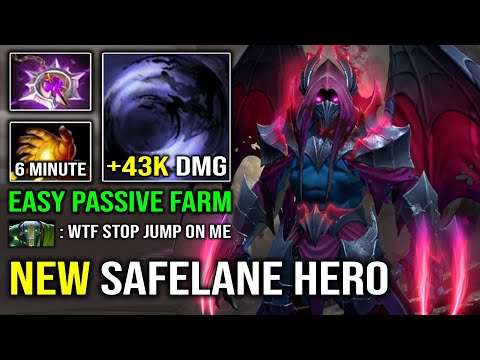 WTF 6Min Midas Safelane Nightstalker EZ Passive Farm +43K Damage with Nullifier OP Dota 2