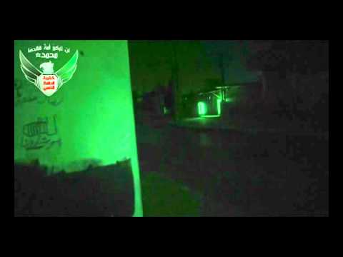 تقرير مرئي عن هجوم كتيبة الحافظ الذهبي على حاجز ساحة البلدية في كفربطنا في ريف دمشق