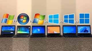 Windows XP vs Vista vs 7 vs 8.1 vs 10 vs 11 | Speed Test