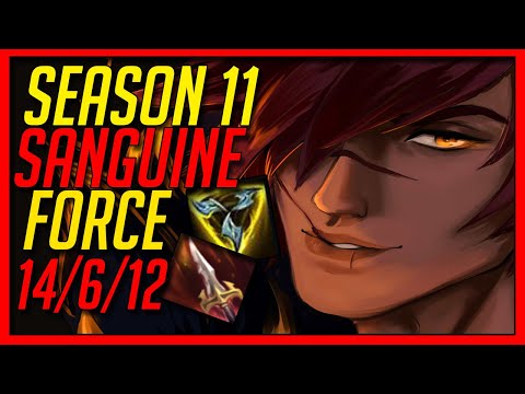SEASON 11 SETT TOP NEW TRINITY FORCE MYTHIC ITEM BUILD WITH SANGUINE BLADE - League of Legends