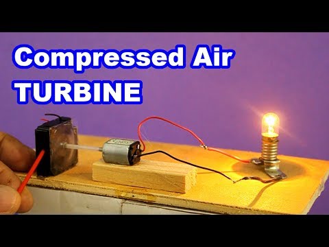 DIY Compressed Air Turbine Electric Generator