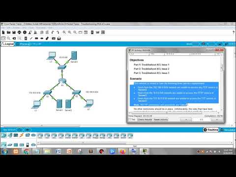 4.4.2.9 Packet Tracer - Troubleshooting IPv4 ACLs
