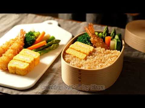 Golden Makunouchi Bento 🍱✨ ASMR | Boiling, Cooking & Tasting the Luxurious Japanese Lunch Box