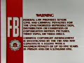 Red And White FBI Warning VHS
