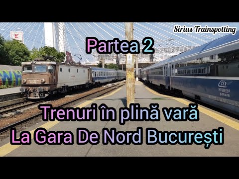 Trenuri în plină vară prin stația București Nord Gr. A - Partea 2 - 13 August 2022