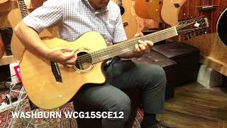 Video thumbnail for WASHBURN WCG15SCE12 【12弦ギター弾いてみた】 by 1484tv イシバシ楽器公式