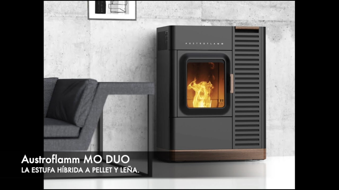 Estufa mixta de leña y pellet Austroflamm Mo Duo