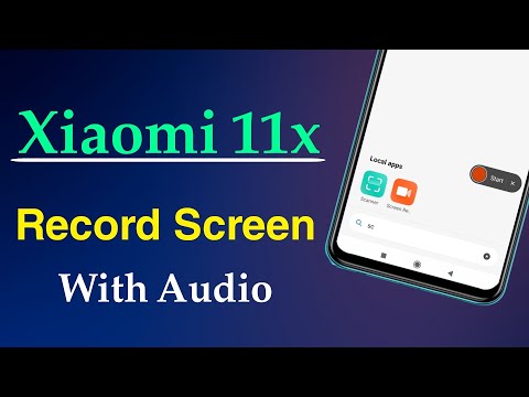 How to Screen Record With Audio in Mi 11x | Mi 11x Screen Recorder Settings