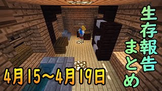 【ゆっくり実況】進捗まとめ 4月15日～4月19日【Minecraft】
