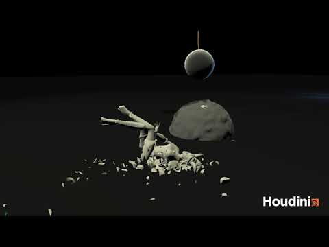Rigid Body - Statue Destruction Simulation