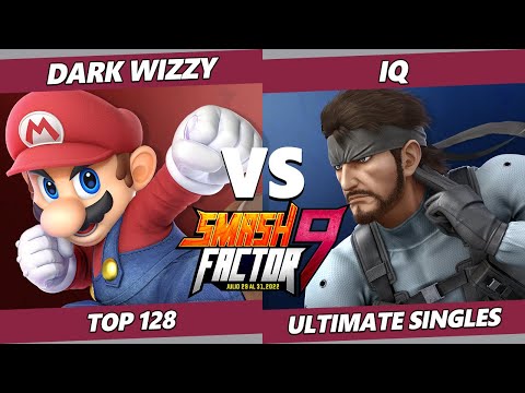 Smash Factor 9 - Dark Wizzy (Mario) Vs. IQ (Snake) SSBU Ultimate Tournament