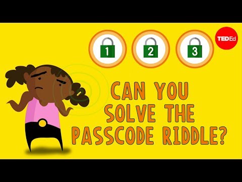 Part of a video titled Can you solve the passcode riddle? - Ganesh Pai - YouTube