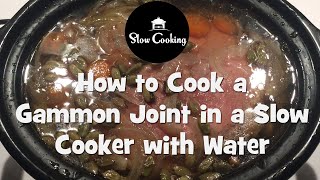 How to Cook a Gammon Joint in a Slow Cooker with Water