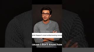 Ranbir Kapoor's most embarrassing moment?? 🤔😱