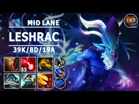 Leshrac Mid Lane | 7.30c | 55 Bloodstone Charges | Dota 2 Immortal Gameplay
