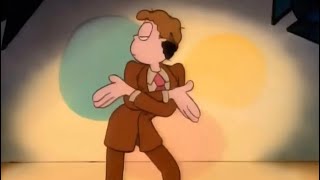 jon arbuckle is against the kitchen floor