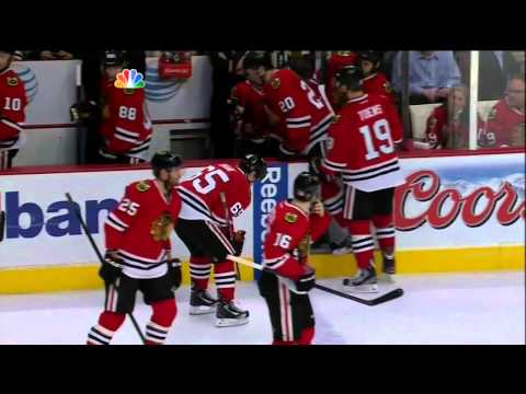 Paul Stastny elbow to Andrew Shaw Mar 6 2013 Colorado Avalanche vs Chicago Blackhawks NHL Hockey