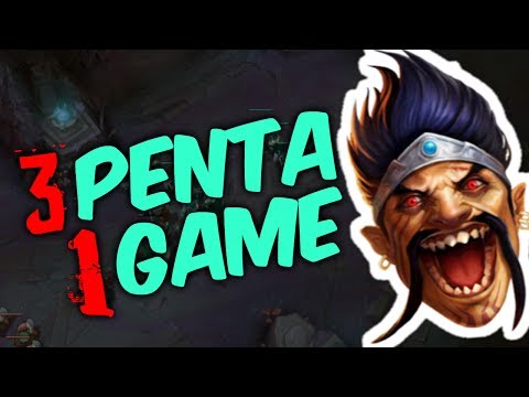 3 PENTAKILLS IN 1 GAME - 1v9 Draven Carry - 51 KILL!? - Best Draven World - Vincent's Draven