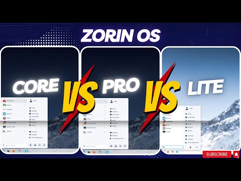 Zorin OS :  Core VS Pro VS Lite | (RAM Consumption)