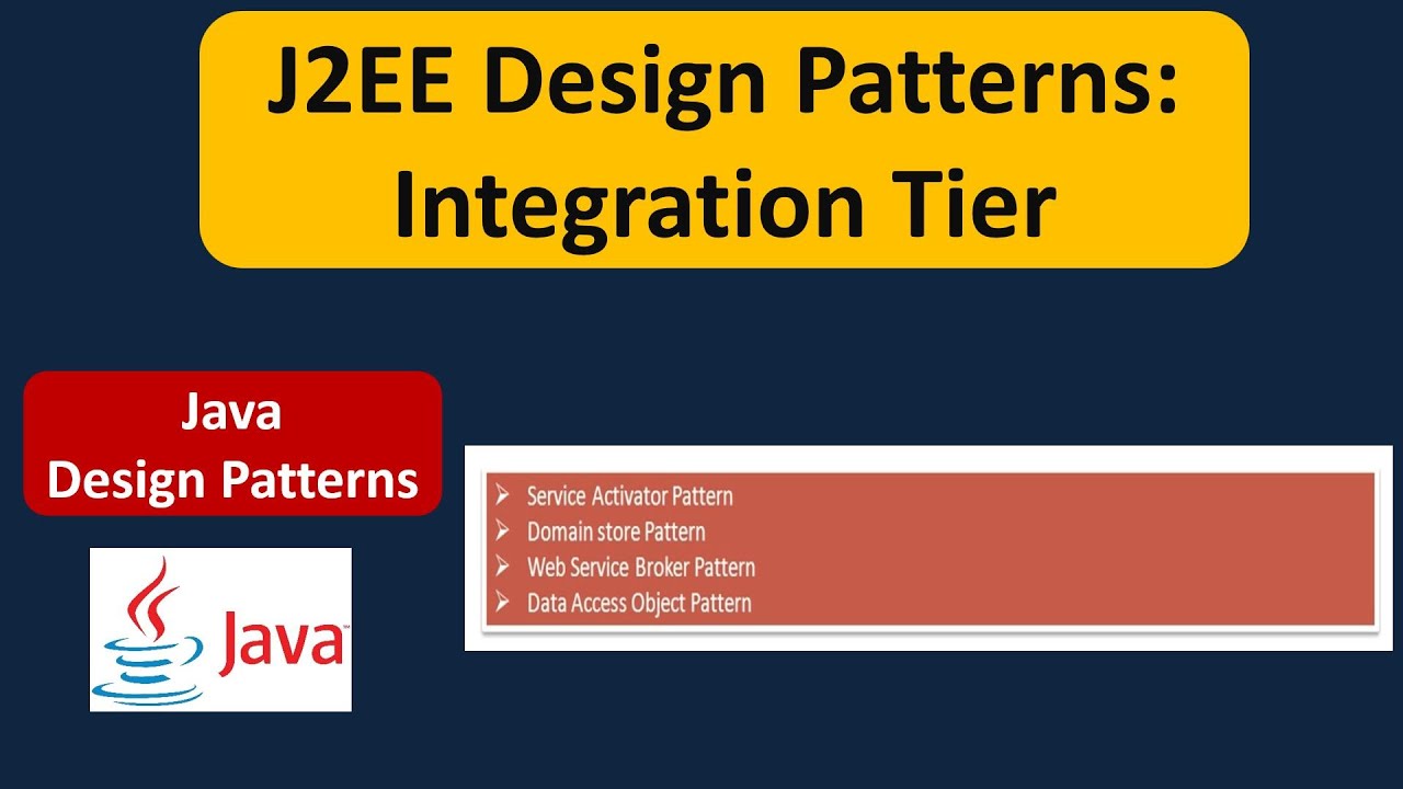 J2EE Design Patterns: Integration Tier