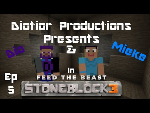 Dio & Mieke Make Progress Underground - Minecraft Stoneblock 3 - Ep 5