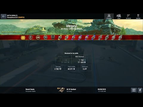 WoT Blitz 6.2 mastery ace: AC IV Sentinel (tier 6 medium tank)