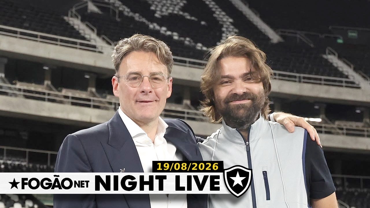 NIGHT LIVE | Gabriel de Alba tem primeiro contato com elenco do Botafogo; presidente pede apoio ao time