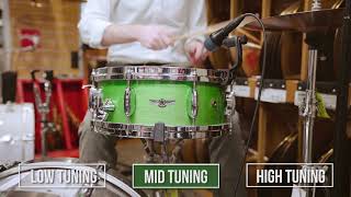 Video thumbnail for Tama STAR Walnut Mint Green Mist Snare Drum Demo 14x5.5 by Chuck Levin's Washington Music Center