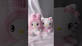 My Melody and Hello Kitty amigurumi crochet 🪽🎀