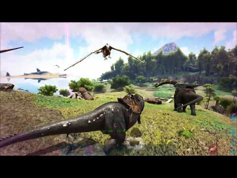BEST WAY TO KILL BRONTOS WITHOUT GETTING PICKED?  BASE DEFENSE PVP ARK: Survival Evolved