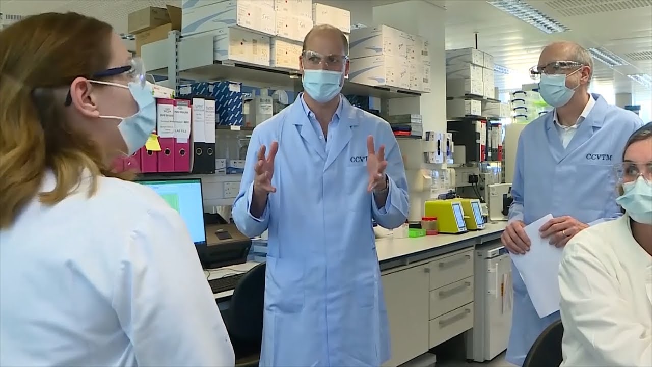 Prince William visits Covid-19 vaccine scientists thumnail