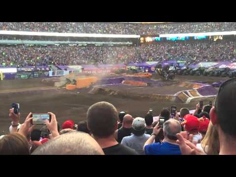 Biggest monster truck front flip in the world