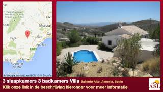 preview picture of video '3 slaapkamers 3 badkamers Villa te Koop in Saliente Alto, Almeria, Spain'