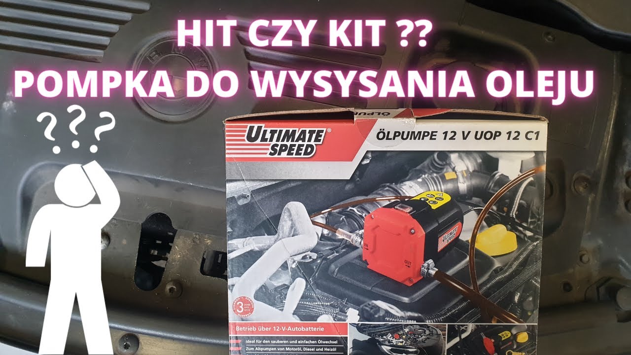 HIT CZY KIT POMPKA DO WYSYSANIA OLEJU 12V LIDL BMW E46 E85 M50 M52 M54