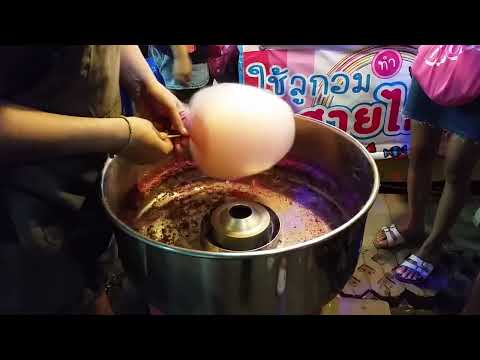 20150912 Algodão Doce (สายไหม), Mercado de Tamarindo, Hua Hin