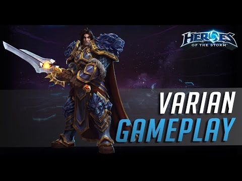 Varian (Taunt) HD Gameplay / QM All Stars / Heroes of the Storm