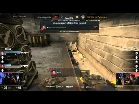 NiKo Triple UMP Kill saves mouz  - mousesports vs NiP MLG CS:GO Major Championship: Columbus