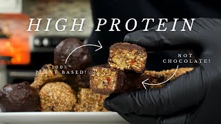 How To Make HIGH PROTEIN Plant-based Energy Bars | Alkaline Chocolate Bar Recipe