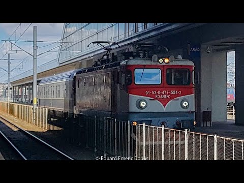 EA 477-551-2 ieșire din Gara Arad cu un tren de probă (Arad-Timișoara Nord)! 06.08.2021