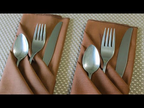 How to fold napkins using the Triple Pocket Fold
