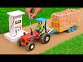 diy tractor mini petrol pump | science project | @sanocreator