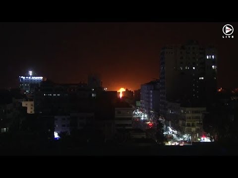 Israeli military strikes at Hamas in Gaza