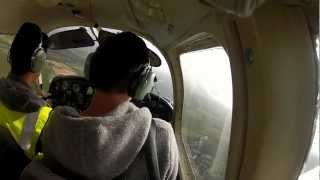 preview picture of video 'The approach, landing and shut down at Newquay Cornwall Airport (GoPro Hero 2) [HD]'