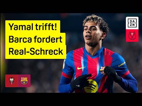 Yamal trifft | Albacete - FC Barcelona | Viertelfinale | Copa del Rey | DAZN Highlights
