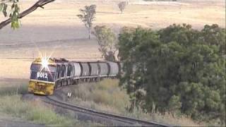 preview picture of video 'Wheat Train between Murulla - Blandford'